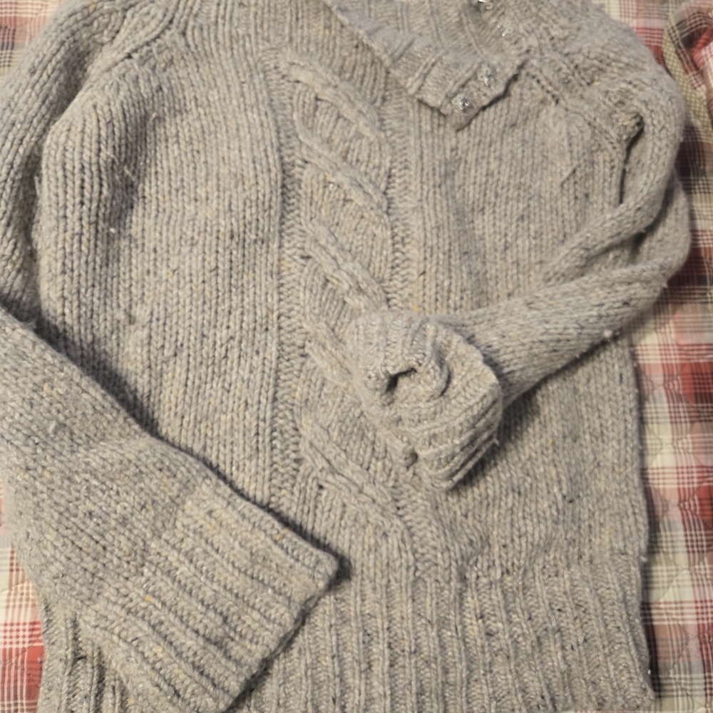 J. Crew Light Gray Turtleneck Sweater